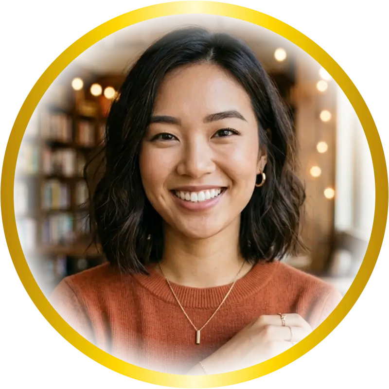 Gold gradient border profile picture made with DP Maker — free, no signup