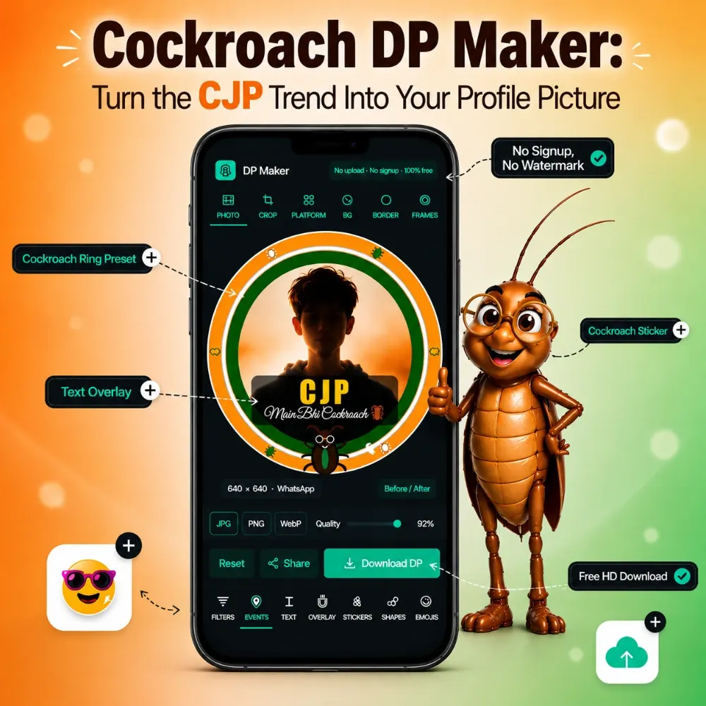 Cockroach Janta Party DP: Make Yours Free